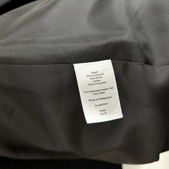 Talbots Tailored Black Blazer Jacket 12 Solid Career Modest Classic Professional - Picture 7 of 12